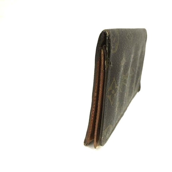 560072A V Louis Vuitton Wallet Long Porte Cartes Credit Yen Bifold Monogram - Picture 3 of 9